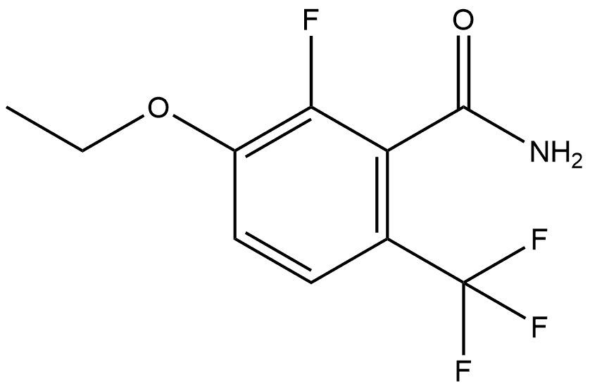 3-Ethoxy-2-fluoro-6-(trifluoromethyl)benzamide Structure