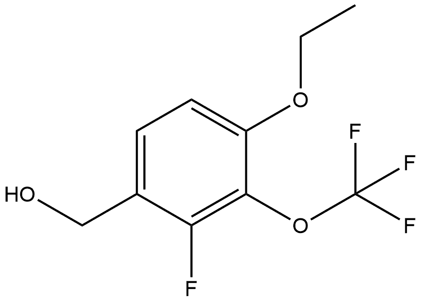 (4-ethoxy-2-fluoro-3-(trifluoromethoxy)phenyl)methanol 구조식 이미지