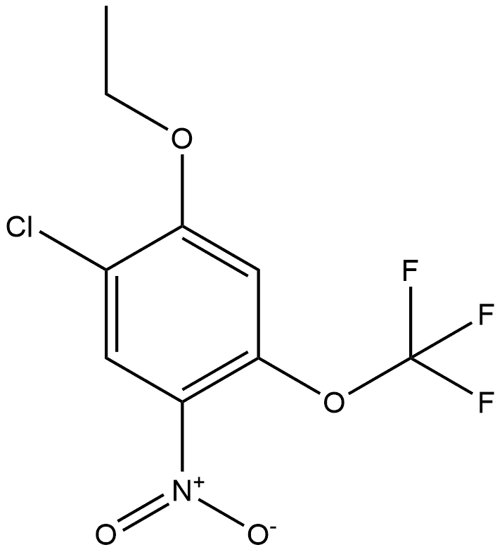 1-chloro-2-ethoxy-5-nitro-4-(trifluoromethoxy)benzene Structure