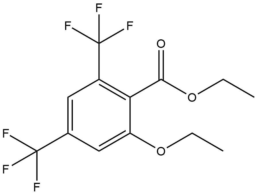 Ethyl 2-ethoxy-4,6-bis(trifluoromethyl)benzoate Structure