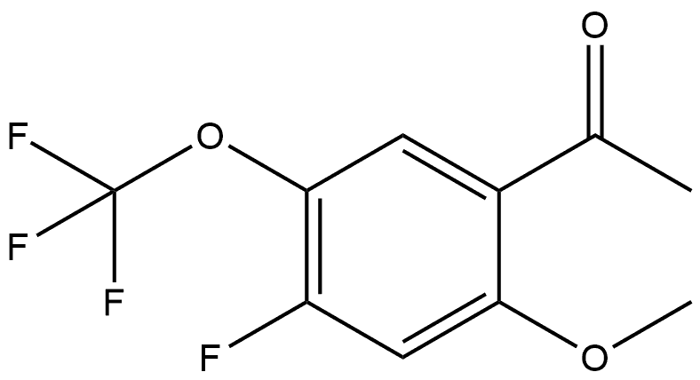 1-[4-Fluoro-2-methoxy-5-(trifluoromethoxy)phenyl]ethanone Structure