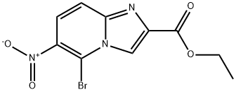 Imidazo[1,2-a]pyridine-2-carboxylic acid, 5-bromo-6-nitro-, ethyl ester Structure