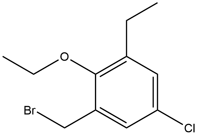 1-(Bromomethyl)-5-chloro-2-ethoxy-3-ethylbenzene Structure