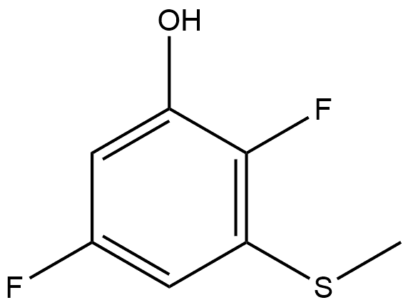 2,5-Difluoro-3-(methylthio)phenol Structure