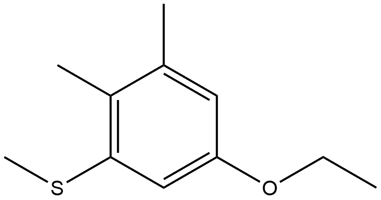 5-Ethoxy-1,2-dimethyl-3-(methylthio)benzene Structure