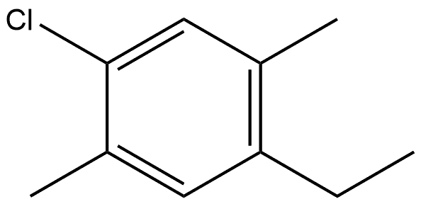 1-Chloro-4-ethyl-2,5-dimethylbenzene Structure