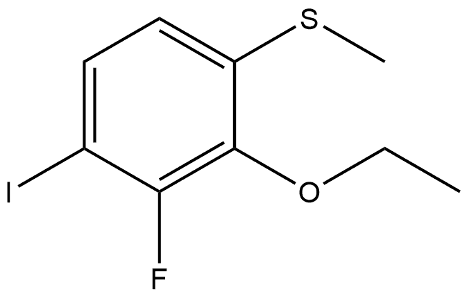 2-Ethoxy-3-fluoro-4-iodo-1-(methylthio)benzene Structure