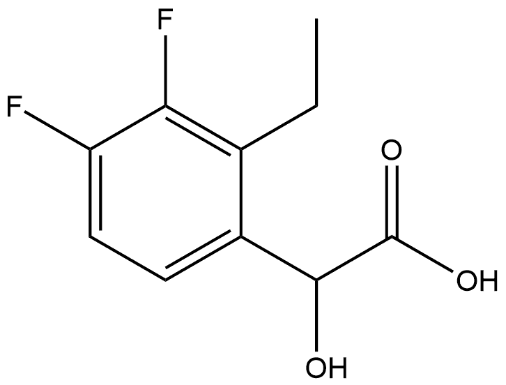 2-Ethyl-3,4-difluoro-α-hydroxybenzeneacetic acid Structure