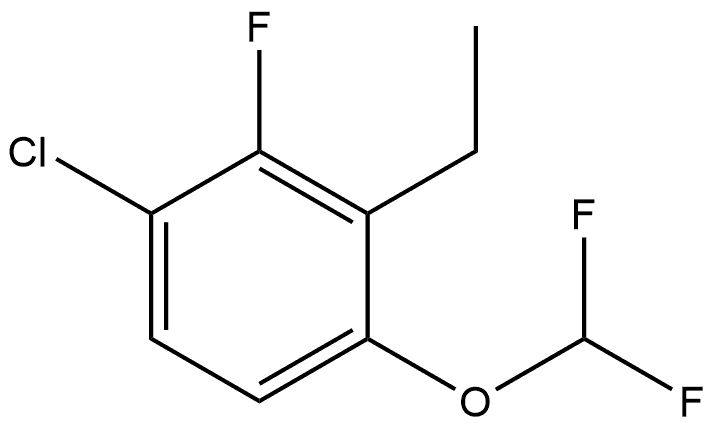 1-Chloro-4-(difluoromethoxy)-3-ethyl-2-fluorobenzene Structure