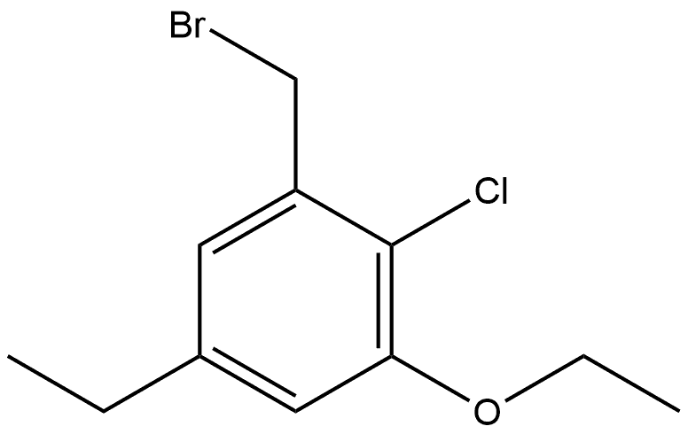 1-(Bromomethyl)-2-chloro-3-ethoxy-5-ethylbenzene Structure