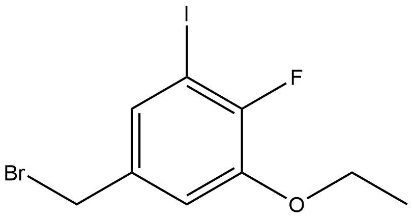 5-(Bromomethyl)-1-ethoxy-2-fluoro-3-iodobenzene Structure