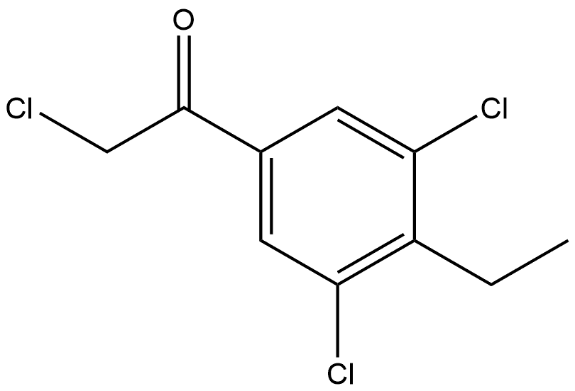 2-Chloro-1-(3,5-dichloro-4-ethylphenyl)ethanone Structure