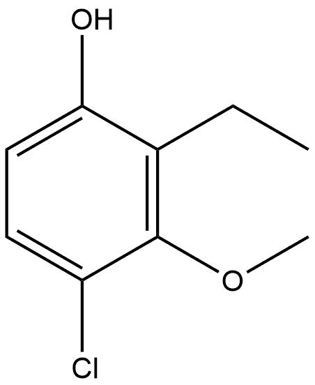 4-Chloro-2-ethyl-3-methoxyphenol Structure
