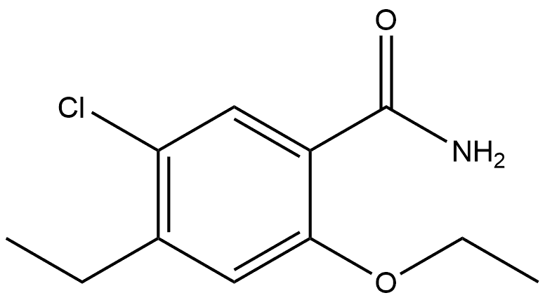 5-Chloro-2-ethoxy-4-ethylbenzamide Structure