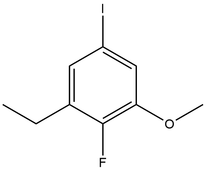 1-ethyl-2-fluoro-5-iodo-3-methoxybenzene Structure