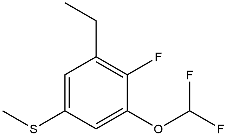 (3-(difluoromethoxy)-5-ethyl-4-fluorophenyl)(methyl)sulfane Structure