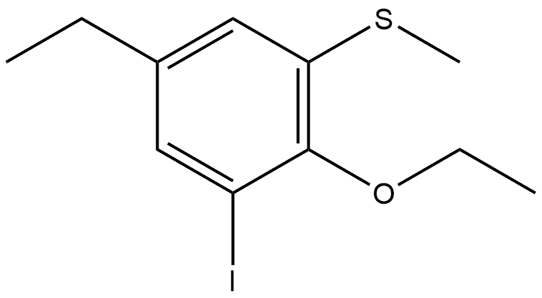 2-Ethoxy-5-ethyl-1-iodo-3-(methylthio)benzene Structure