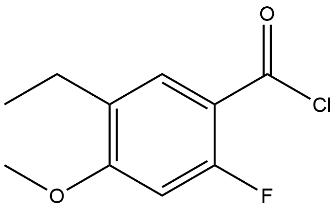 5-Ethyl-2-fluoro-4-methoxybenzoyl chloride Structure