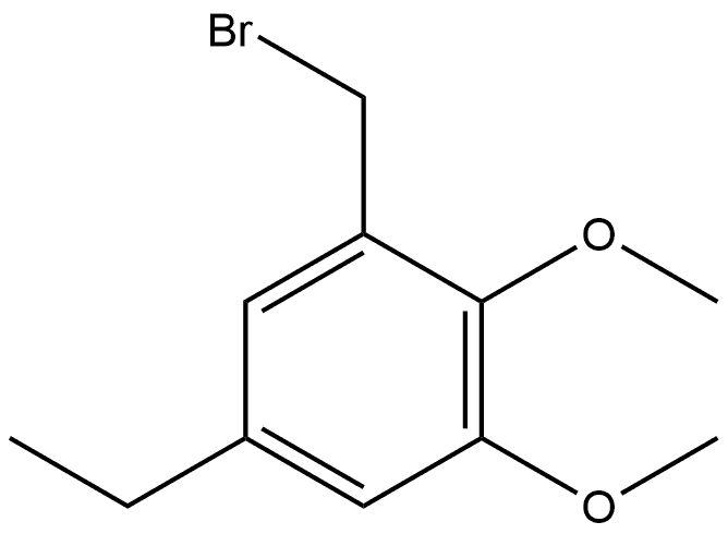 1-(Bromomethyl)-5-ethyl-2,3-dimethoxybenzene Structure