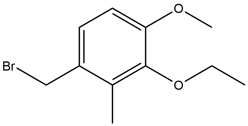 1-(Bromomethyl)-3-ethoxy-4-methoxy-2-methylbenzene Structure