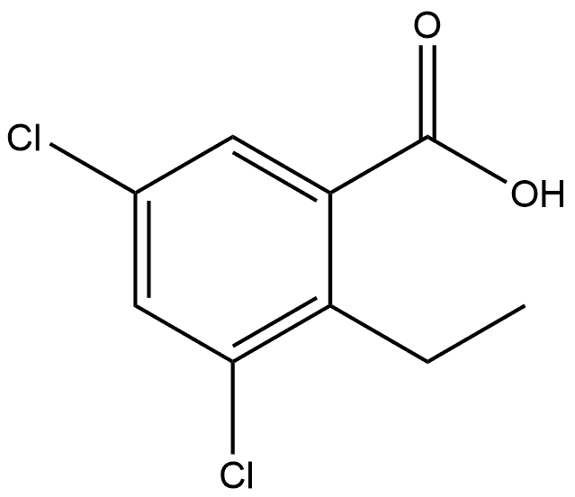 3,5-Dichloro-2-ethylbenzoic acid Structure