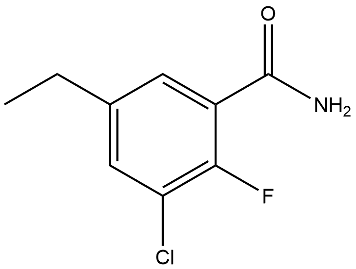 3-Chloro-5-ethyl-2-fluorobenzamide 구조식 이미지