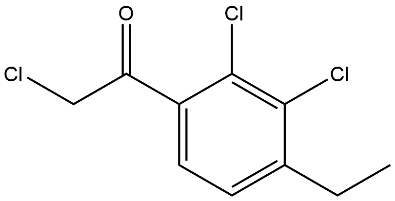 2-Chloro-1-(2,3-dichloro-4-ethylphenyl)ethanone Structure