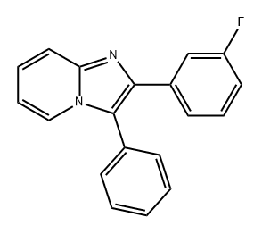 Imidazo[1,2-a]pyridine, 2-(3-fluorophenyl)-3-phenyl- Structure