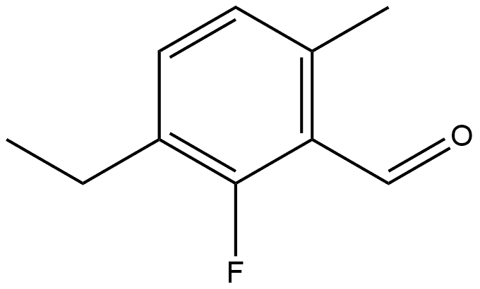 3-Ethyl-2-fluoro-6-methylbenzaldehyde Structure