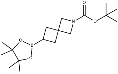 2-Azaspiro[3.3]heptane-2-carboxylic acid, 6-(4,4,5,5-tetramethyl-1,3,2-dioxaborolan-2-yl)-, 1,1-dimethylethyl ester Structure