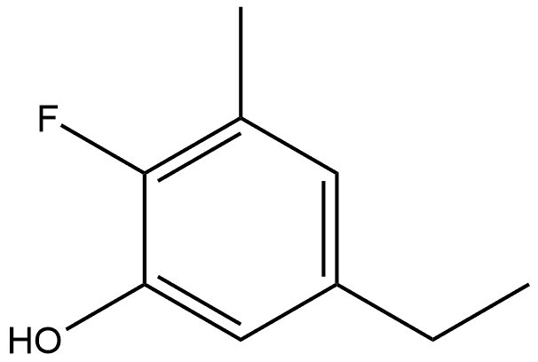 5-Ethyl-2-fluoro-3-methylphenol Structure