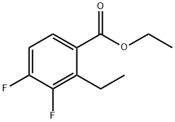 Ethyl 2-ethyl-3,4-difluorobenzoate Structure