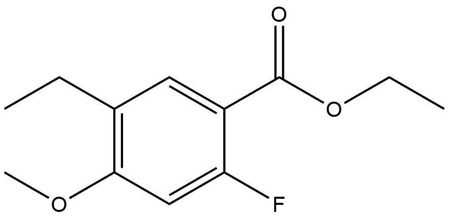 Ethyl 5-ethyl-2-fluoro-4-methoxybenzoate Structure