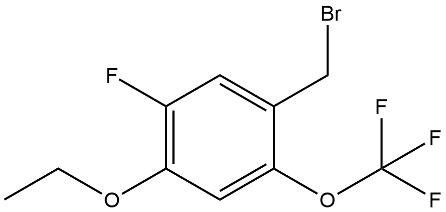 1-(Bromomethyl)-4-ethoxy-5-fluoro-2-(trifluoromethoxy)benzene Structure