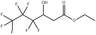Hexanoic acid, 4,4,5,5,6,6,6-heptafluoro-3-hydroxy-, ethyl ester 구조식 이미지