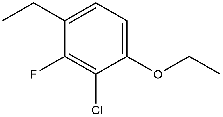 2-Chloro-1-ethoxy-4-ethyl-3-fluorobenzene Structure