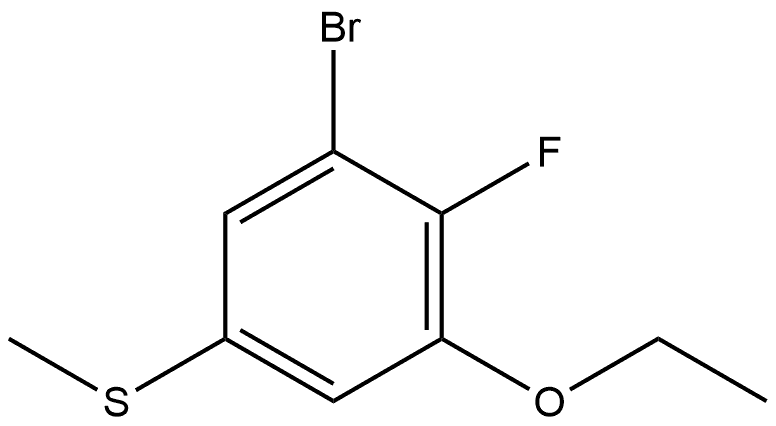 1-Bromo-3-ethoxy-2-fluoro-5-(methylthio)benzene Structure