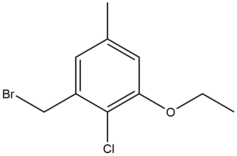 1-(Bromomethyl)-2-chloro-3-ethoxy-5-methylbenzene Structure