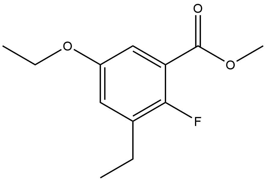 Methyl 5-ethoxy-3-ethyl-2-fluorobenzoate Structure