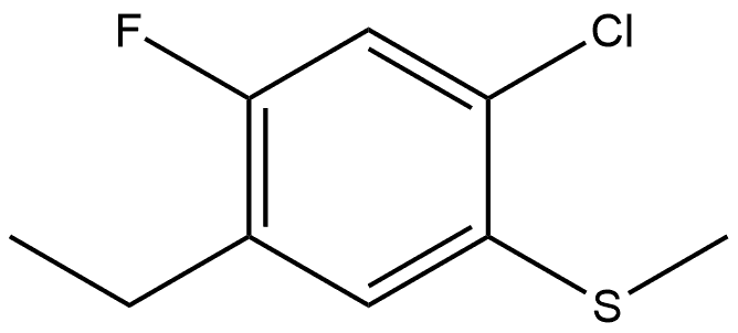 1-Chloro-4-ethyl-5-fluoro-2-(methylthio)benzene Structure