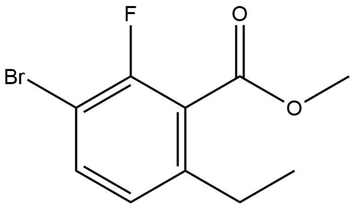 methyl 3-bromo-6-ethyl-2-fluorobenzoate Structure