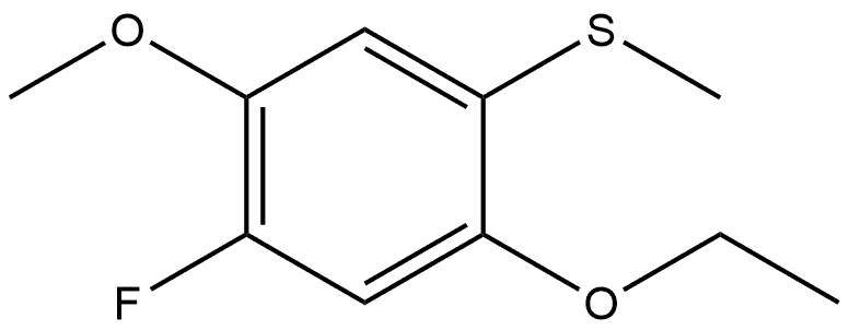 1-Ethoxy-5-fluoro-4-methoxy-2-(methylthio)benzene Structure