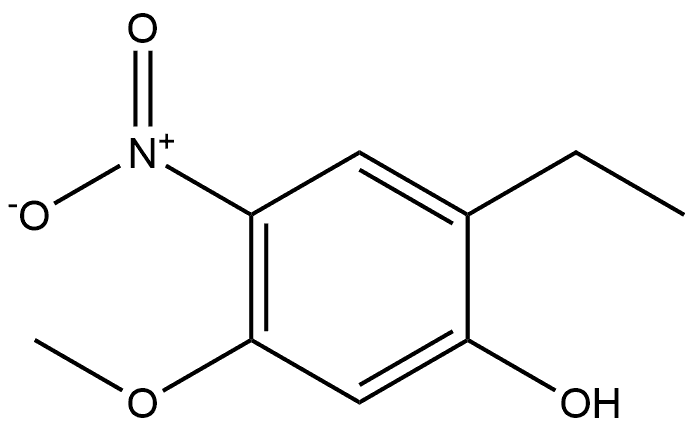 2-Ethyl-5-methoxy-4-nitrophenol Structure