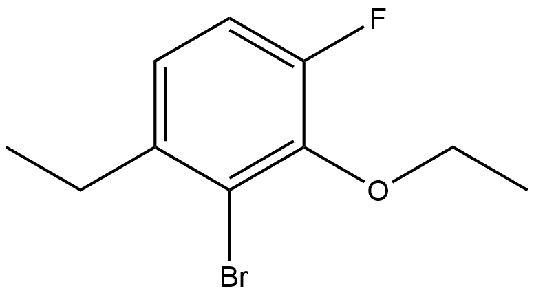 2-Bromo-3-ethoxy-1-ethyl-4-fluorobenzene Structure