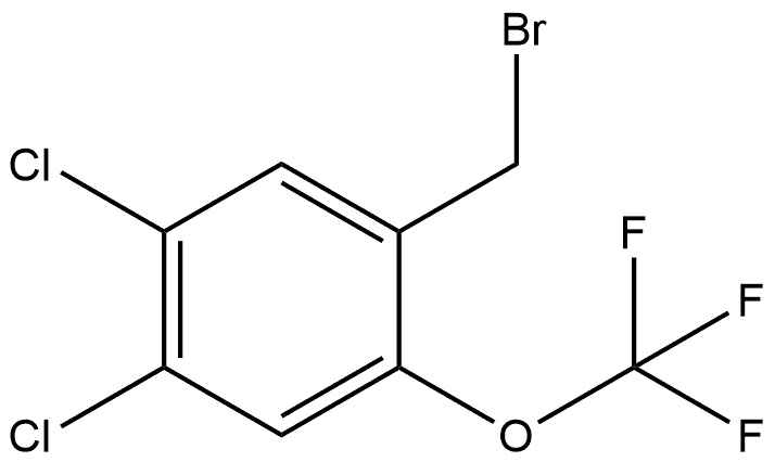 1-(Bromomethyl)-4,5-dichloro-2-(trifluoromethoxy)benzene Structure