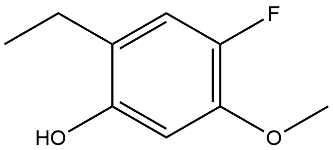 2-Ethyl-4-fluoro-5-methoxyphenol Structure