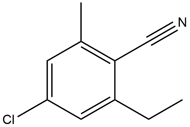 4-Chloro-2-ethyl-6-methylbenzonitrile Structure