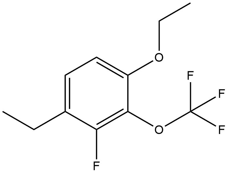 1-Ethoxy-4-ethyl-3-fluoro-2-(trifluoromethoxy)benzene Structure