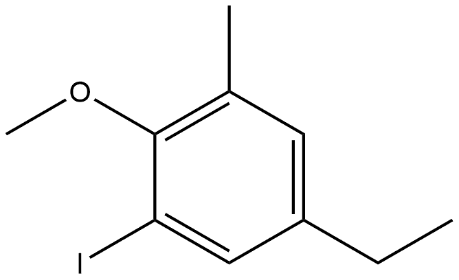 5-Ethyl-1-iodo-2-methoxy-3-methylbenzene Structure