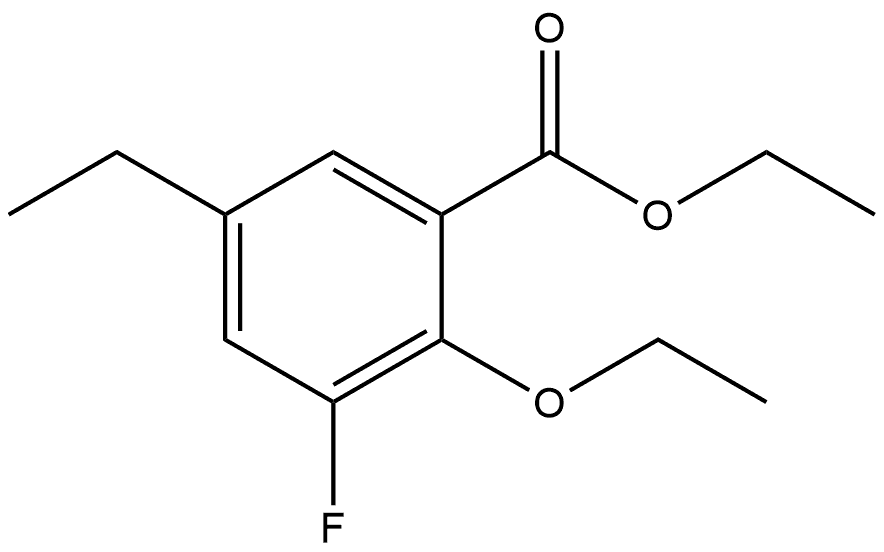 Ethyl 2-ethoxy-5-ethyl-3-fluorobenzoate Structure